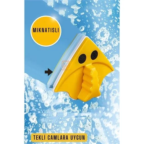 Mey İthalat® Mıknatıslı Çift Taraflı Cam Temizleyici