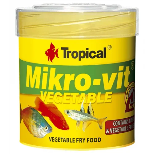 Mikro-Vit Vegetable Yavru Balıklar İçin Bitkisel Balık Yemi 50 Ml 32gr