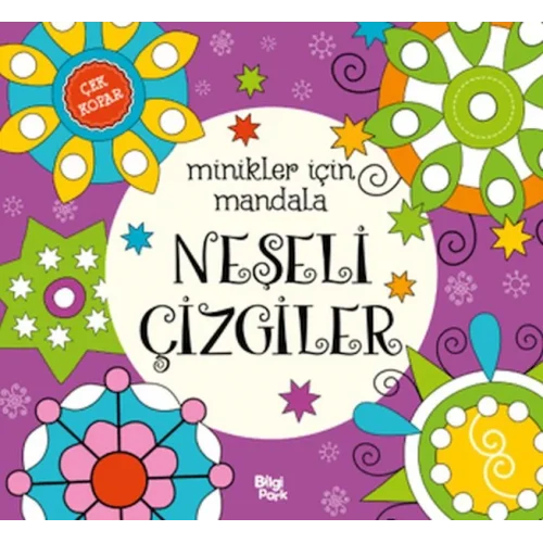 Minikler İçin Mandala - Neşeli Çizgiler