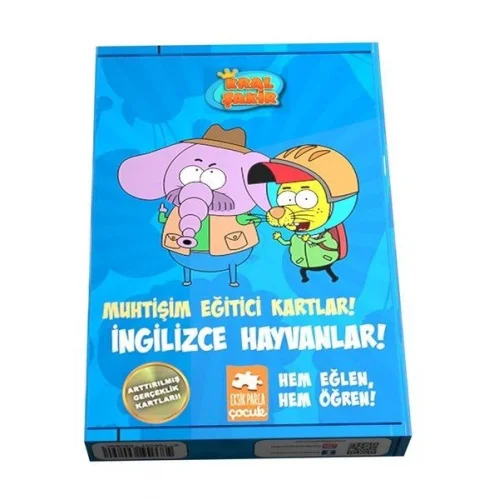 Muhtişim Eğitici Kartlar! - İngilizce Hayvanlar!