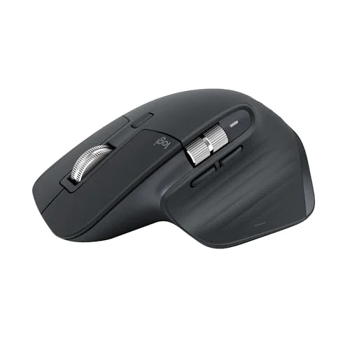MX Master 3S Bluetooth Edition Performans Kablosuz Mouse, 8.000 DPI, Sessiz, Ergonomik, Ultra Hızlı Kaydırma, Çoklu Cihaz Özelliği, Bluetooth, Logi Bolt USB Alıcı, Siyah