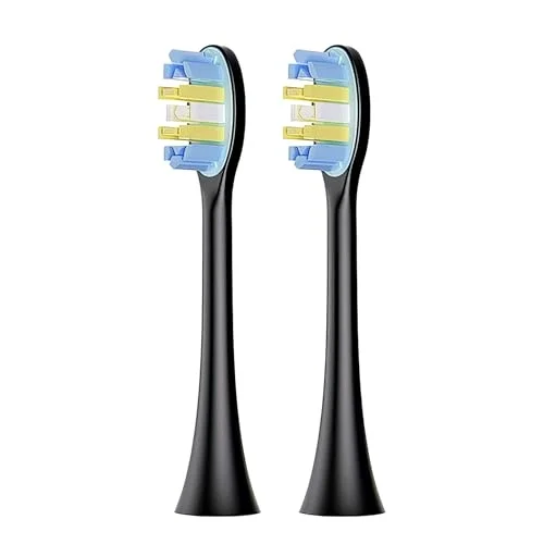 Nicefeel X610-Z Dakikada 40000 Diş Fırçası Yedek Başlığı 2li (Siyah, Medium)