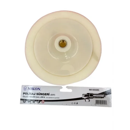 Mey İthalat® Nikon 18050BS Polisaj Süngeri 180 mm Beyaz Sert