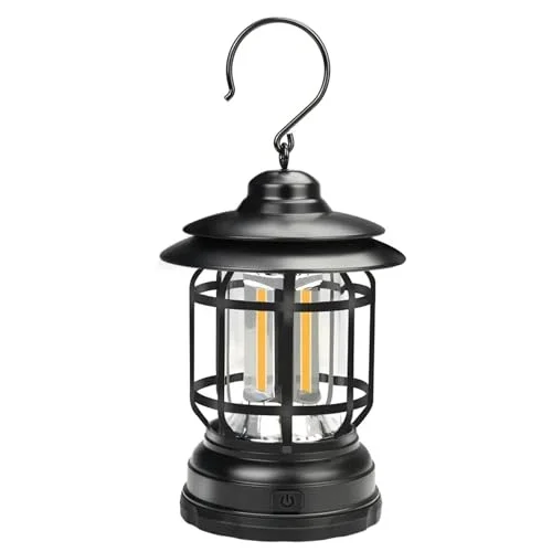 Nostaljik Led Lamba - Kamp Lambası - Pilli