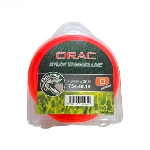 ORAC Tırpan Misina, Kare Köşe, Turuncu, 4.0 mm, 28 m, Model T54.40.19