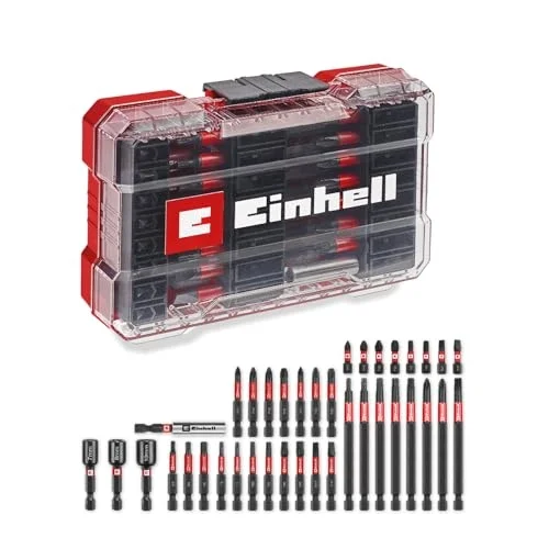 Orijinal Einhell M-CASE 38-Parça Darbeye Dayanıklı Uç Seti (25 mm, 50 mm Ve 90 mm Uçlar, Altıgen Lokmalar, 60 mm Uç Tutucu, Saklama Kutusu Dahil) - 49109250