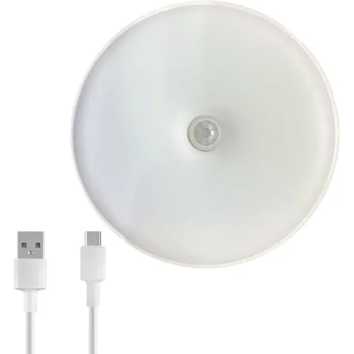 Orret Home Hareket Sensörlü LED Gece Lambası – Şarj Edilebilir ve Taşınabilir 4000K Işık, USB ile Dolap İçi, Merdiven, Gardrop Altı Kullanımına Uygun Beyaz Işık Spot Lamba (1)