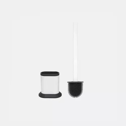 Oval Slikon Klozet Fırçası Beyaz