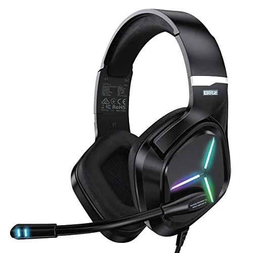 Oyuncu Kulaklık Stereo 7.1 Surround Kablolu Kulaküstü - BLITZ (Siyah)