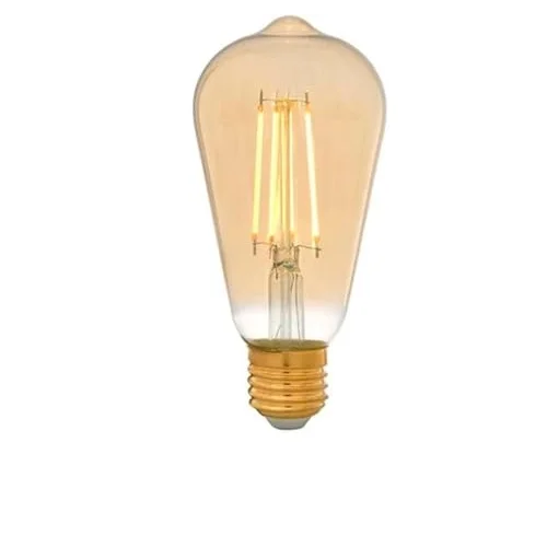 PANASONIC E27 FİL ST64 LAMBA, SARI IŞIK 7W 630LM 2000K GOLD