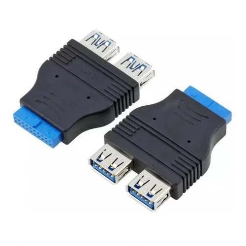 Parcbeny 2449 19 Pin 2xUSB 3.0 To 9 Pin USB 2.0 Çevirici Dönüştürücü Adaptör