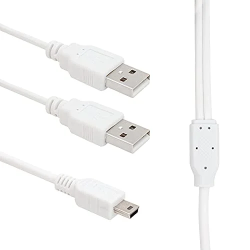PARCBENY 8861 USB 2XERKEK - MİNİ USB 5 PİN (2.0V) 1.5 METRE V3 KABLO Usb 2 A Erkek -Mini Usb 5Pin kablo