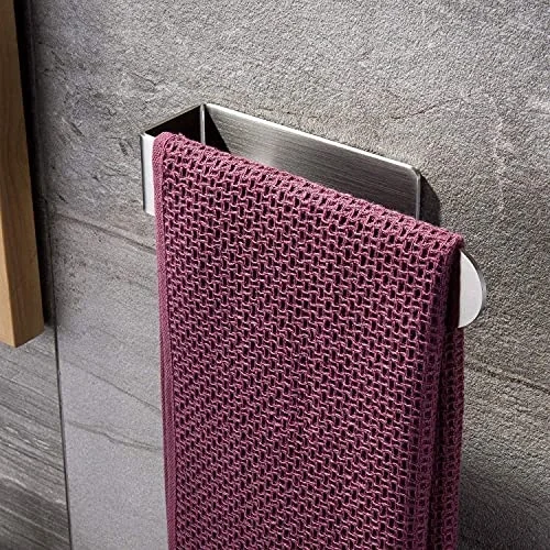 Paslanmaz Çelik Havlu Askısı - Kendinden Yapışkanlı - 28cm - inox - Model: Köln