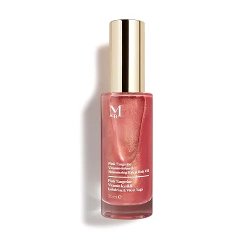 Pink Tangerine Vitamin Içerikli Işıltılı Saç & Vücut Yağı Vanilya 30 ml