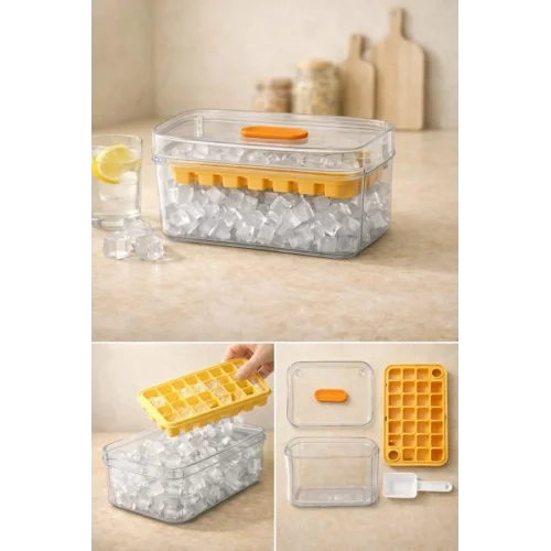 PinmooTek Katlı Buzluk Sarı