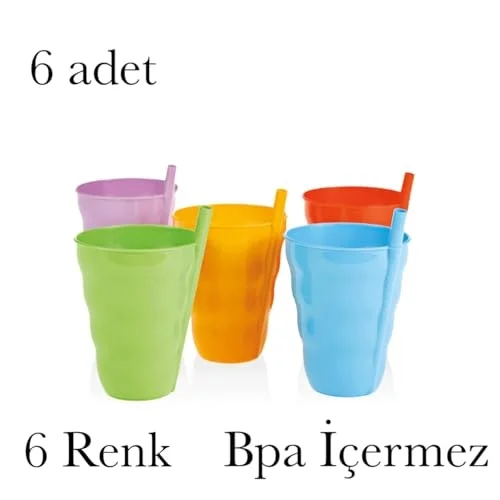 Pipetli Bardak Bpa İçermez Pipetli Bardak Meşrubat Bardağı
