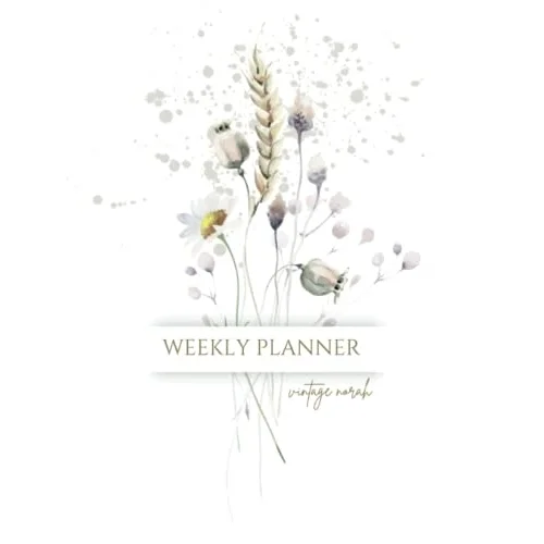 POPPY DAISY WEEKLY PLANNER~ A4 100 PAGES. LINED. UNDATED