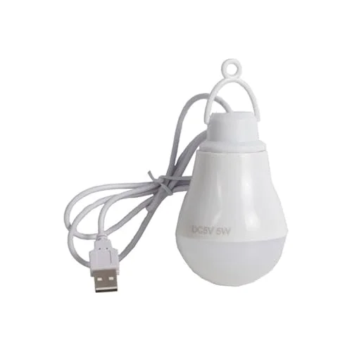 Power Master Usb Kablolu 5 Watt Beyaz Led Ampul%90 Enerji Tasarrufu Renkli