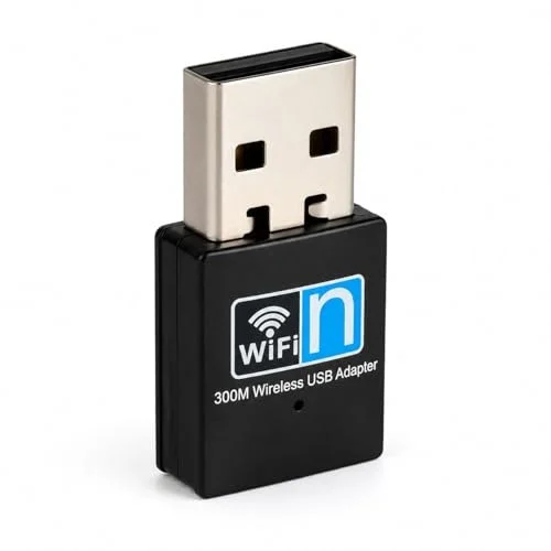 PrimeX PX-WF3 Realtek RTL8192EU 300Mbps USB WiFi Adaptör, 2.4GHz 802.11n Wireless Dongle, USB Kablosuz Ağ Alıcı, PC Laptop Notebook Mini PC İçin WiFi Aparatı, Windows 11/10 ve Linux Tak Çalıştır
