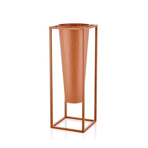 Prizma Vazo & Saksı Terracota 80x30x30 cm