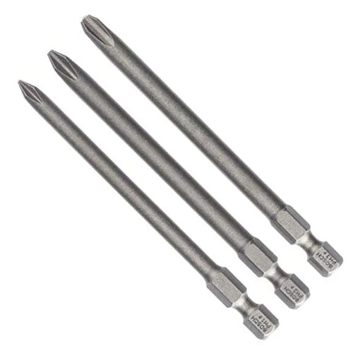 Pro 3 parça.-Set ekstra sert tornavida ucu Phillips vidalar-(Uzunluk: 89 mm)