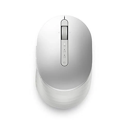 Pro Premium Compact Mouse – MS7421W – Platinum Gümüş – 570-ABLO 2.4GHz kablosuz, Bluetooth 5.0, 3 cihaz desteği, 1600 DPI, USB-C şarj, 5 programlanabilir tuş, ergonomik kompakt tasarım