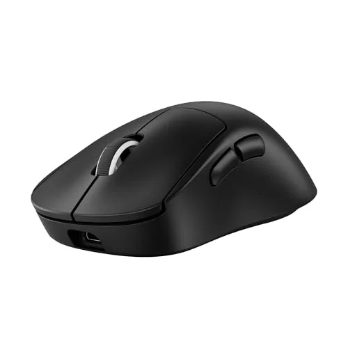 PRO X SUPERLIGHT 2 DEX LIGHTSPEED Kablosuz Oyun Mouseu, HERO 2 32K DPI Sensör, 888 IPS/88Gye Kadar Hızlanma PC/Mac için Programlanabilir 5 Tuş, USB-C Şarj, 60g ProGrade Hafif Mouse, Siyah