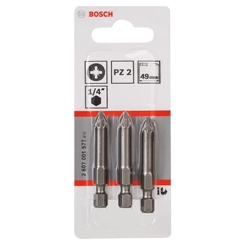 Professional Accessories Vidalama Ucu, Gri, 3 Adet