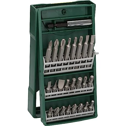 Professional Accessories X/Line Mini 25 Parça Vidalama Seti, Plastik Kutu, Yeşil