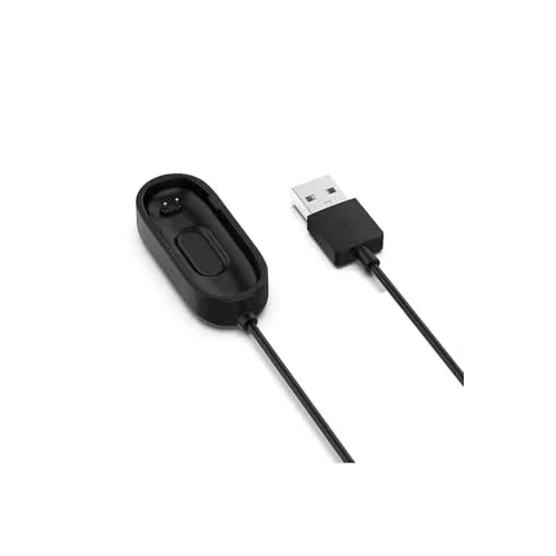 PSR aksesuar Siyah Siyah Xiaomi Mi Band 4 Usb Şarj Kablosu- ile uyumlu