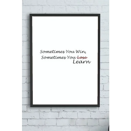 (pster12475) Win - Learn Girişimcilik Çerçeveli Tablo (50x70cm)