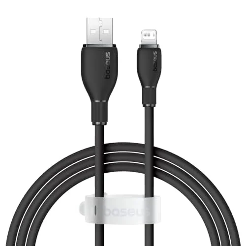 Pudding Hızlı Şarj Özellikli Lightning Kablo 2.4A, 1.2 Metre, Siyah