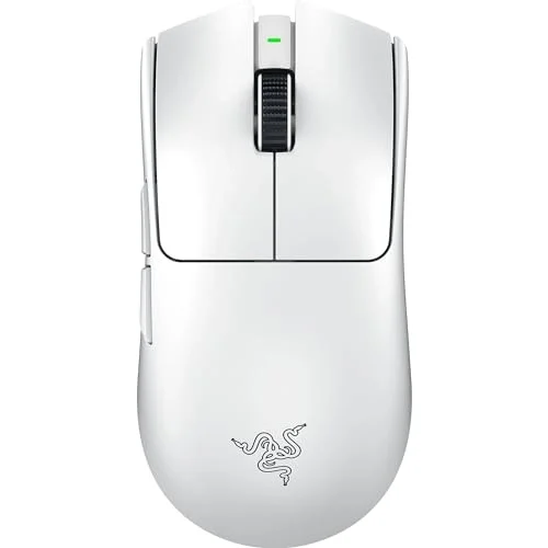 Razer Viper V3 Pro - Ultralight Kablosuz Espor Oyun Mouseu (8K Hz HyperPolling, 55g hafif tasarım, Focus Pro Sensör 35K DPI, HyperSpeed Kablosuz, 95 saat pil ömrü) Beyaz