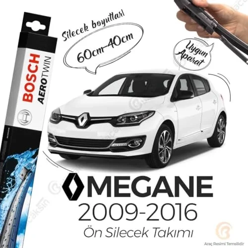 Renault Megane 3 Muz Silecek Takımı (2009-2016) Aerotwin