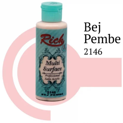 Mey İthalat® Rich Multi Surface 2146 Bej Pembe Akrilik Boya 120 cc