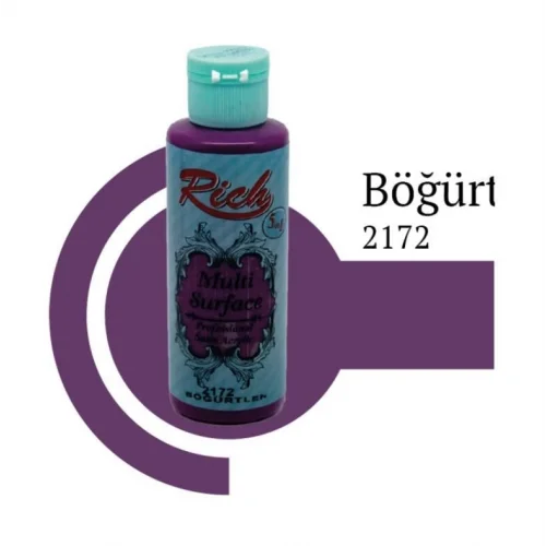 Mey İthalat® Rich Multi Surface 2172 Böğürtlen Akrilik Boya 120 cc