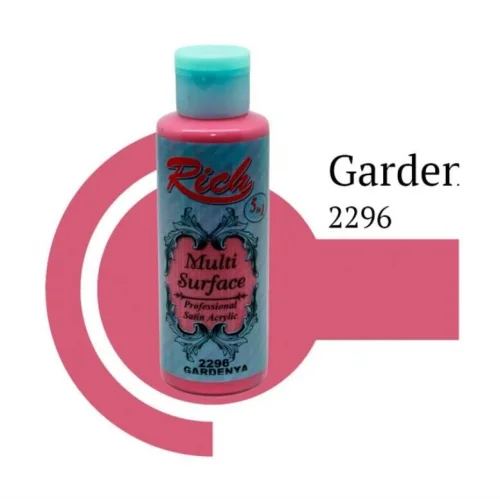 Mey İthalat® Rich Multi Surface 2296 Gardenya Akrilik Boya 120 cc
