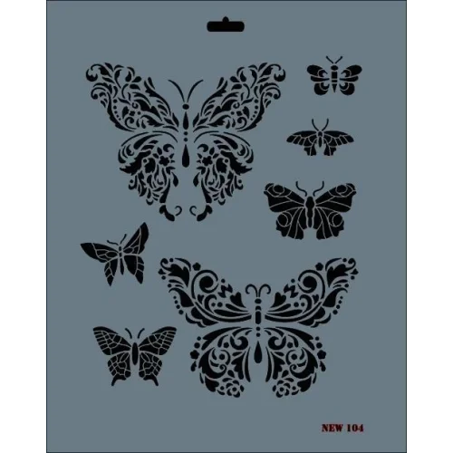 Mey İthalat® Rich New Seri N-104 Stencil 35x25 cm
