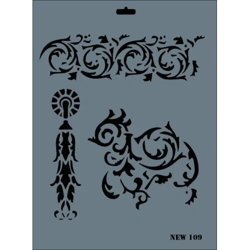 Mey İthalat® Rich New Seri N-109 Stencil 35x25 cm