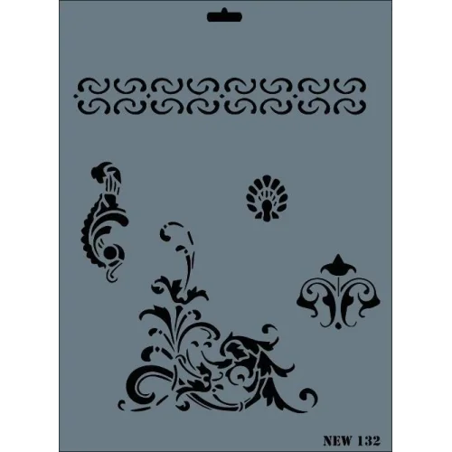 Mey İthalat® Rich New Seri N-132 Stencil 35x25 cm