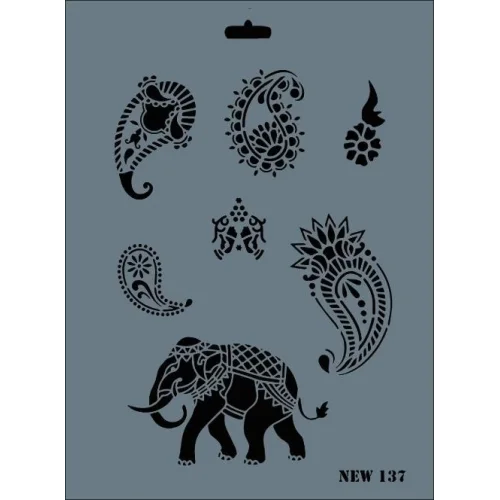 Mey İthalat® Rich New Seri N-137 Stencil 35x25 cm