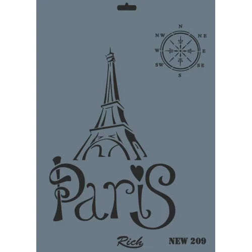 Mey İthalat® Rich New Seri N-209 Stencil 35x25 cm