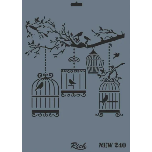 Mey İthalat® Rich New Seri N-240 Stencil 35x25 cm