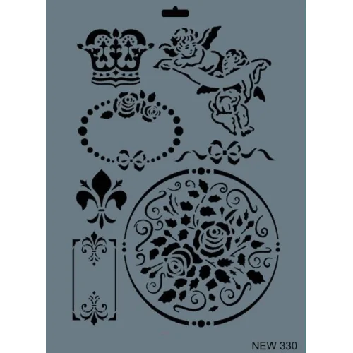 Mey İthalat® Rich New Seri N-330 Stencil 35x25 cm