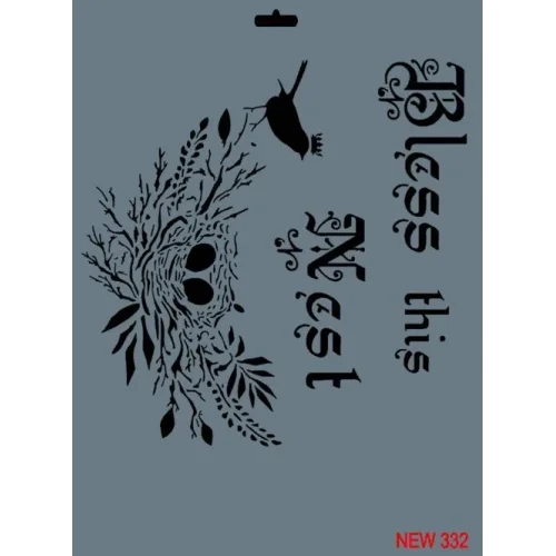 Mey İthalat® Rich New Seri N-332 Stencil 35x25 cm