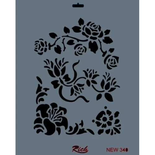 Mey İthalat® Rich New Seri N-340 Stencil 35x25 cm