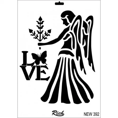 Mey İthalat® Rich New Seri N-392 Stencil 35x25 cm