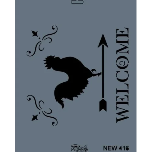 Mey İthalat® Rich New Seri N-416 Stencil 35x25 cm