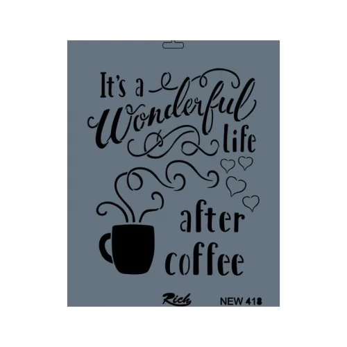 Mey İthalat® Rich New Seri N-418 Stencil 35x25 cm