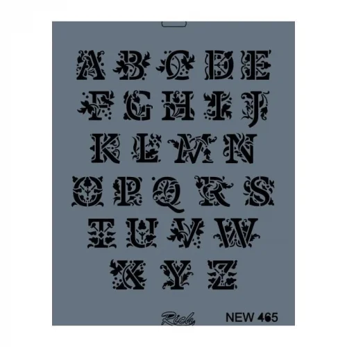 Mey İthalat® Rich New Seri N-465 Stencil 35x25 cm